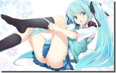緑の縞パンと言えば初音ミクの二次元エロ画像 ③
