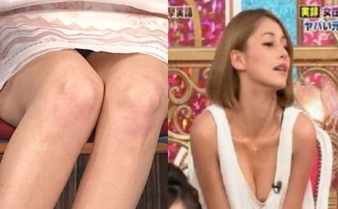 ハーフタレントダレノガレ明美のパンチラ・胸チラなどお宝エロ画像