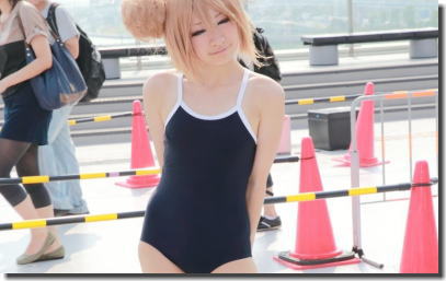 貧乳おっぱい多めなコミケのスク水コスプレイヤー画像集 ①
