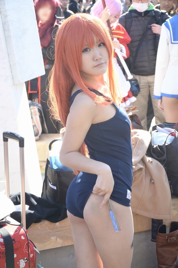 貧乳 おっぱい コミケ スク水 コスプレイヤー エロ画像【8】