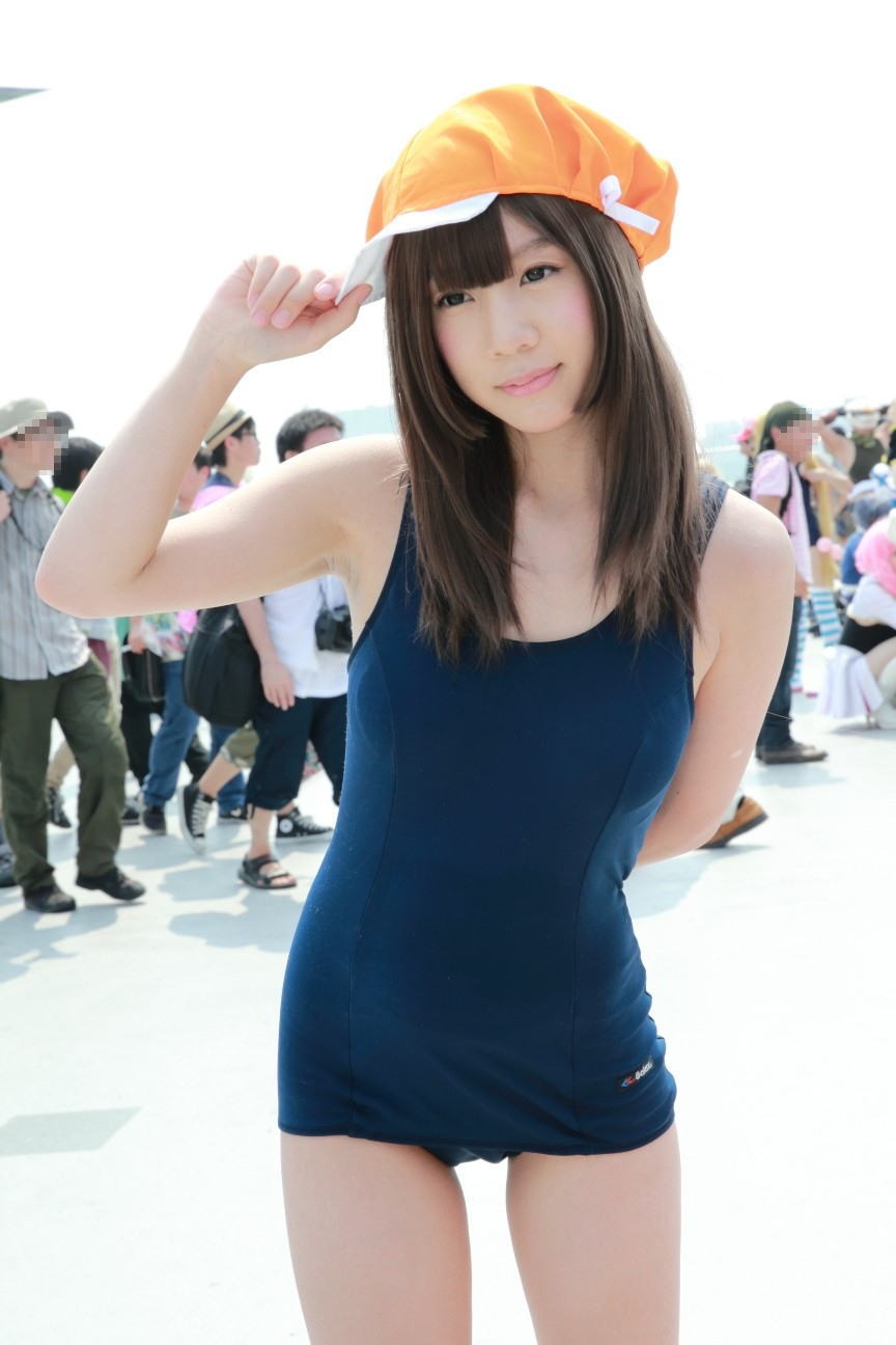 貧乳 おっぱい コミケ スク水 コスプレイヤー エロ画像【15】