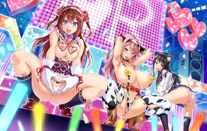 【二次・ZIP】乳首丸出しのドスケベ衣装着てる女の子のエロ画像