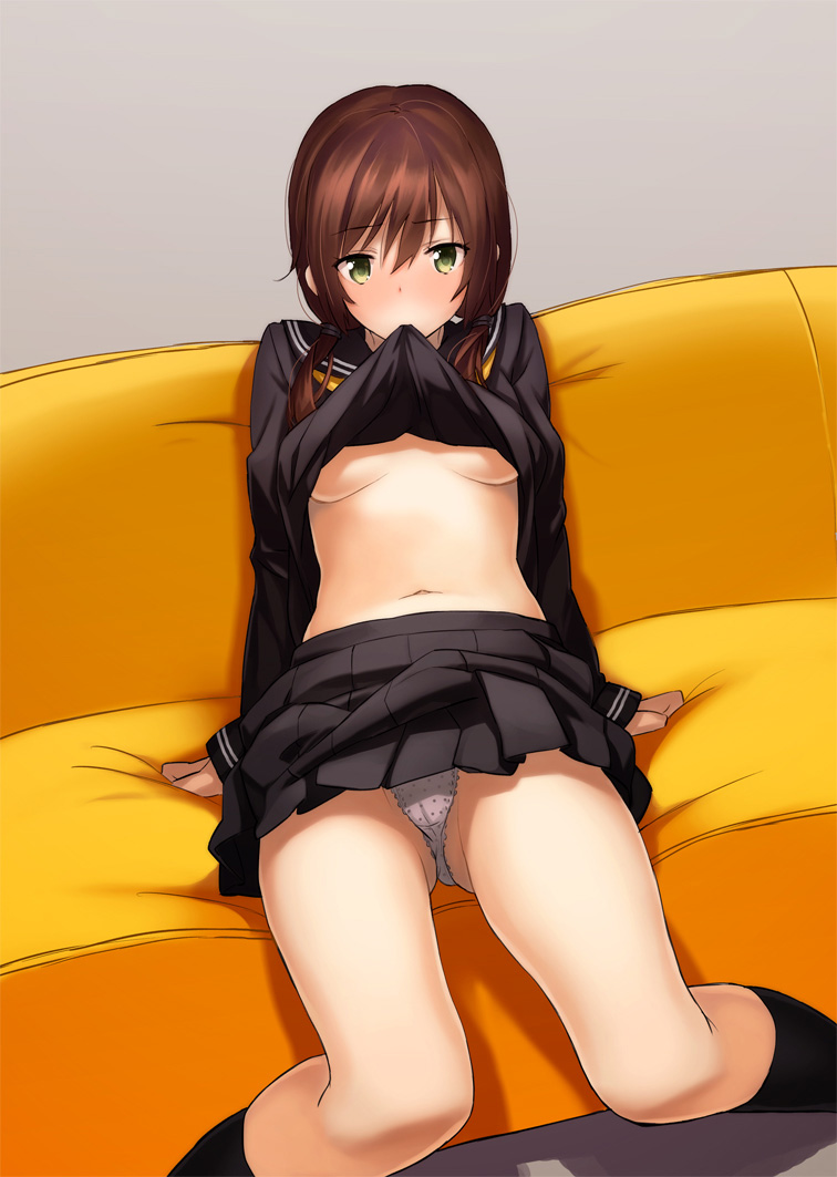 JK シック 冬用 セーラー服 二次元 エロ画像【14】
