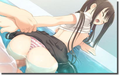 制服JKが彼氏と学校でセックスしてる二次元エロ画像 ②
