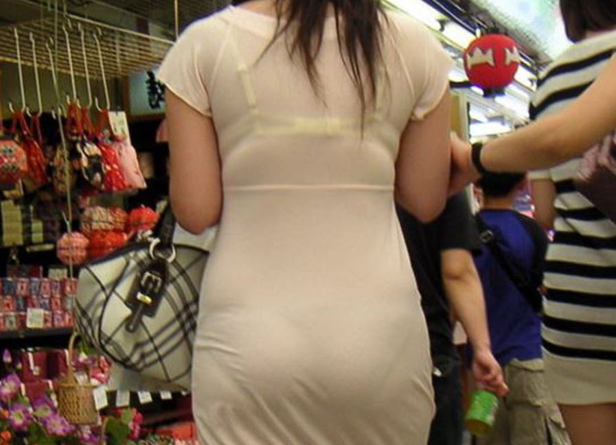 パンツとブラジャーが同時に透ける透けパン透けブラエロ画像