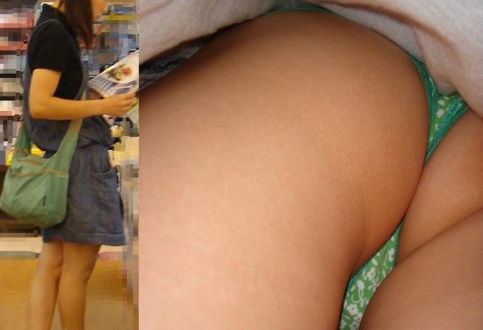 ハミ毛してる子もいるＴバック素人の逆さ撮りパンチラ画像(80枚)