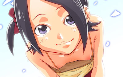 貧乳だから前屈み胸チラで乳首見えてる二次元エロ画像 ④