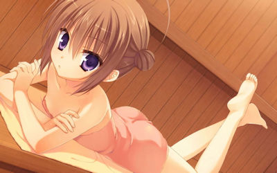 サウナに裸やタオル一枚で入ってる二次元エロ画像 ③