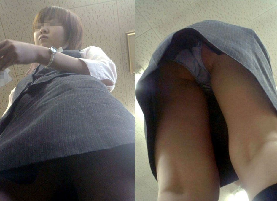 100枚ものOL逆さ撮りパンチラエロ画像