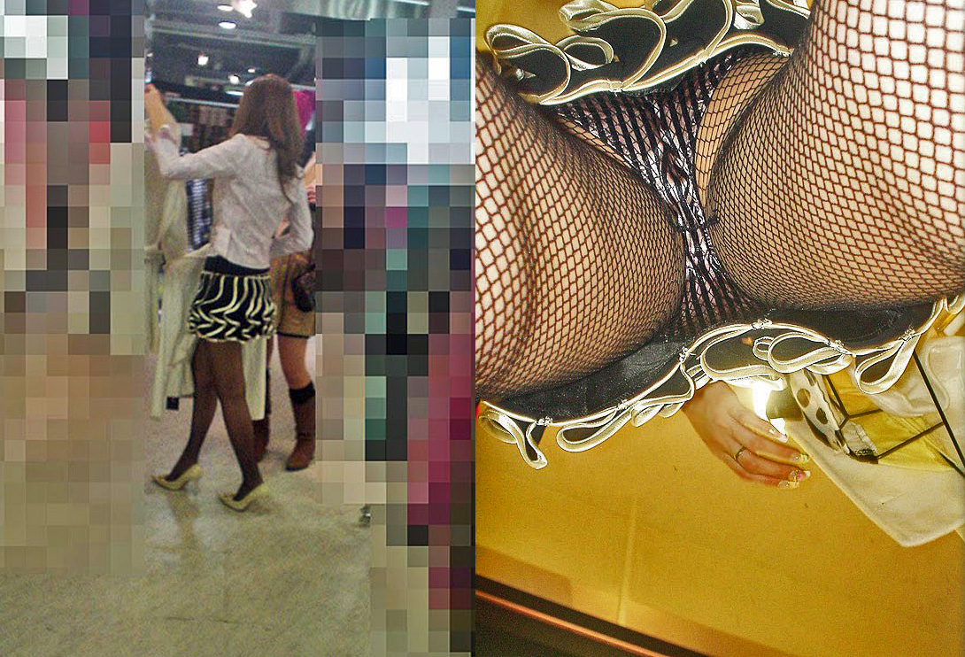 アパレル ショップ 店員 逆さ撮り パンチラ エロ画像【33】
