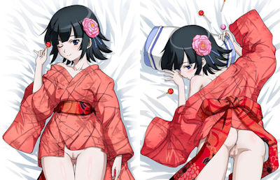 ミニスカ着物！裾が短い和服姿の二次元エロ画像 ②