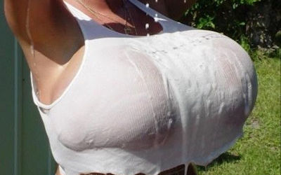 巨乳・爆乳タンクトップというワイルドおっぱいのエロ画像 ②
