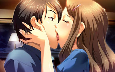 カップルが幸せなキスしてる二次元エロ画像 ①