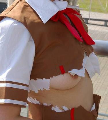 コミケ 乳首 乳輪 ハプニング ポロリ コスプレイヤー エロ画像【9】