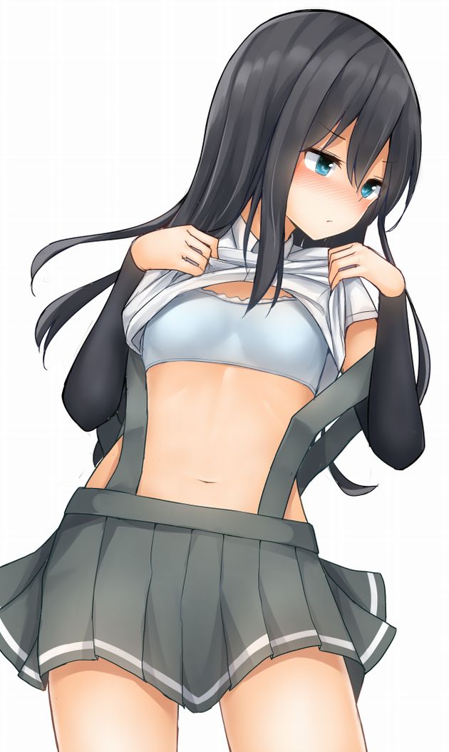ブラジャー 赤面 たくし上げ 二次元 エロ画像【9】