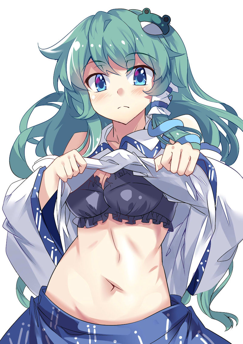 ブラジャー 赤面 たくし上げ 二次元 エロ画像【16】