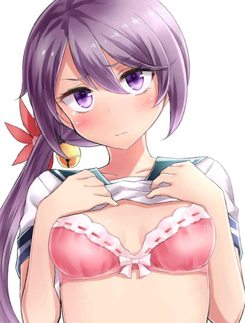 ブラジャー 赤面 たくし上げ 二次元 エロ画像【18】