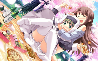 春だ！桜だ！お花見女子の二次元エロ画像 ①