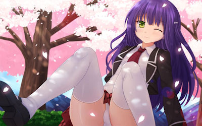 春だ！桜だ！お花見女子の二次元エロ画像 ②