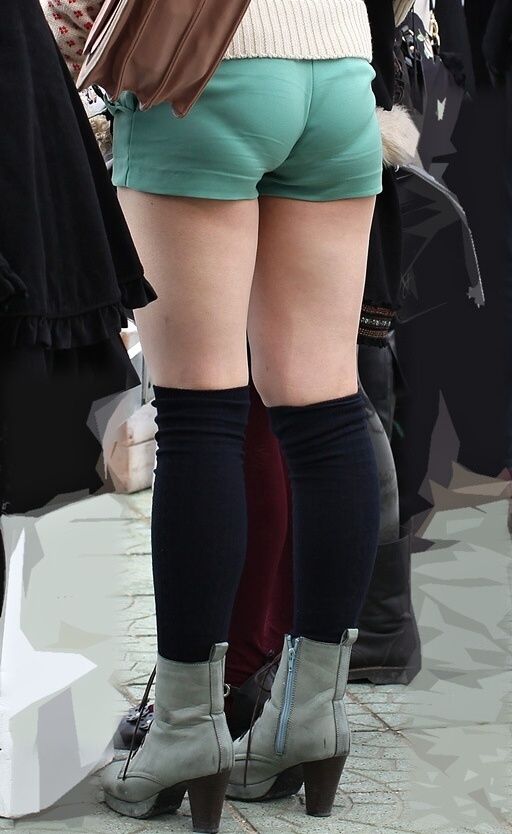 ショーパン ホットパンツ 透けパン パンティーライン エロ画像【21】
