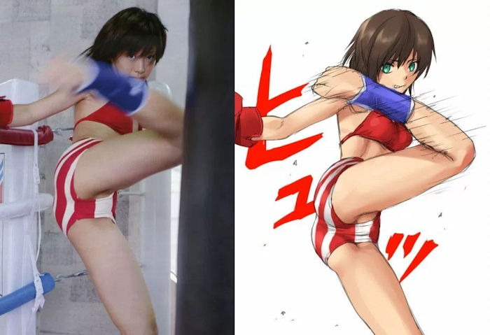 【画像あり】コスプレイヤーとそれを絵師が二次元イラスト化した画像を並べて貼ります