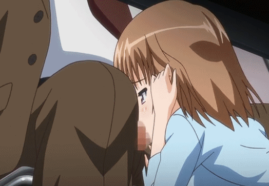 机の下でフェラしてくれるOLやJKの二次元エロ画像