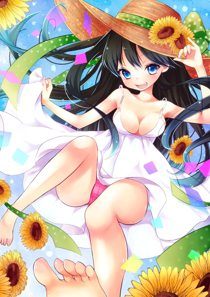 ワンピース 胸チラ パンチラ 二次元 エロ画像【22】