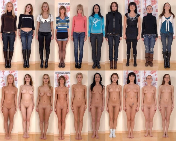 洋服→裸のギャップヌード！外国人のONとOFFのエロ画像
