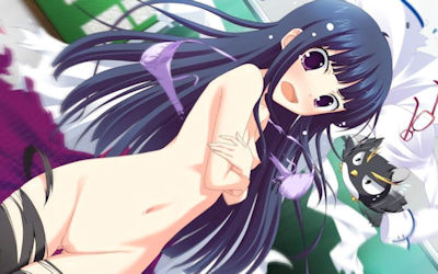 手ブラや腕ブラで慌てておっぱいを隠す二次元エロ画像 ④