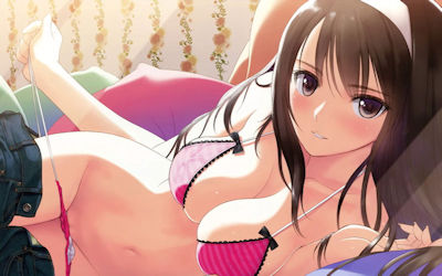 ヘアバンドやカチューシャが似合う二次元美少女エロ画像 ③