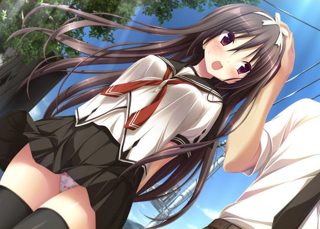 よしよしって女の子の頭を撫でる二次元エロ画像