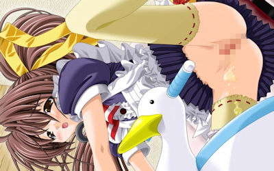 アヒルや白鳥のおまるでおしっことかしてる二次元エロ画像 ②