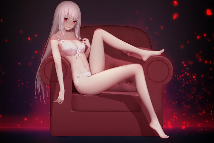 【二次】片膝上げ・立て膝の女の子画像スレ その8
