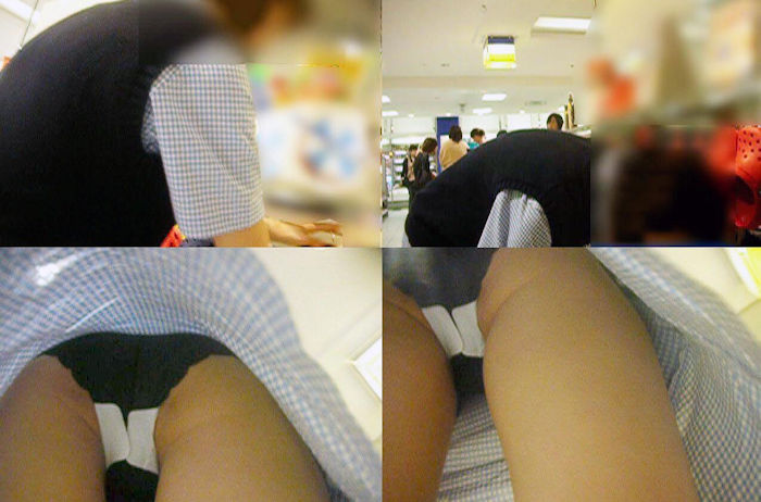 【パチンコ店員】お仕事に夢中な所を撮影したパンチラとかが抜ける