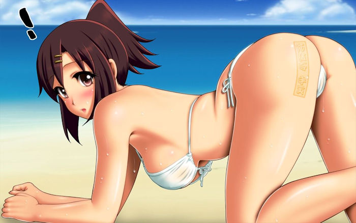 視姦したくなる白ビキニの女の子のエロ画像 100枚