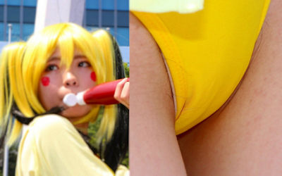 コミケでマンコがハプニングってるコスプレイヤーのお宝画像集 ④