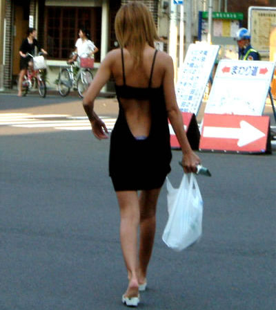 ワンピース 街撮り ミニスカ ワンピ ギャル エロ画像【2】