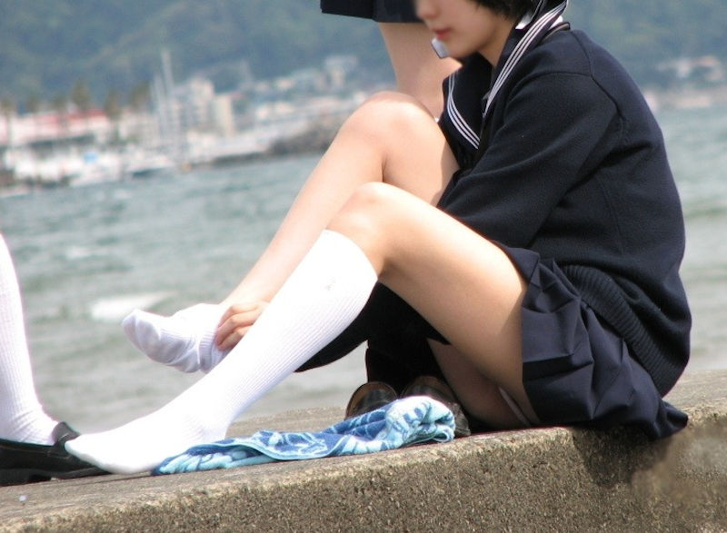 JKの靴下は白が良いスクールソックスのエロ画像