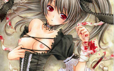 手首を切るリスカ（リストカット）娘の二次元エロ画像 ③