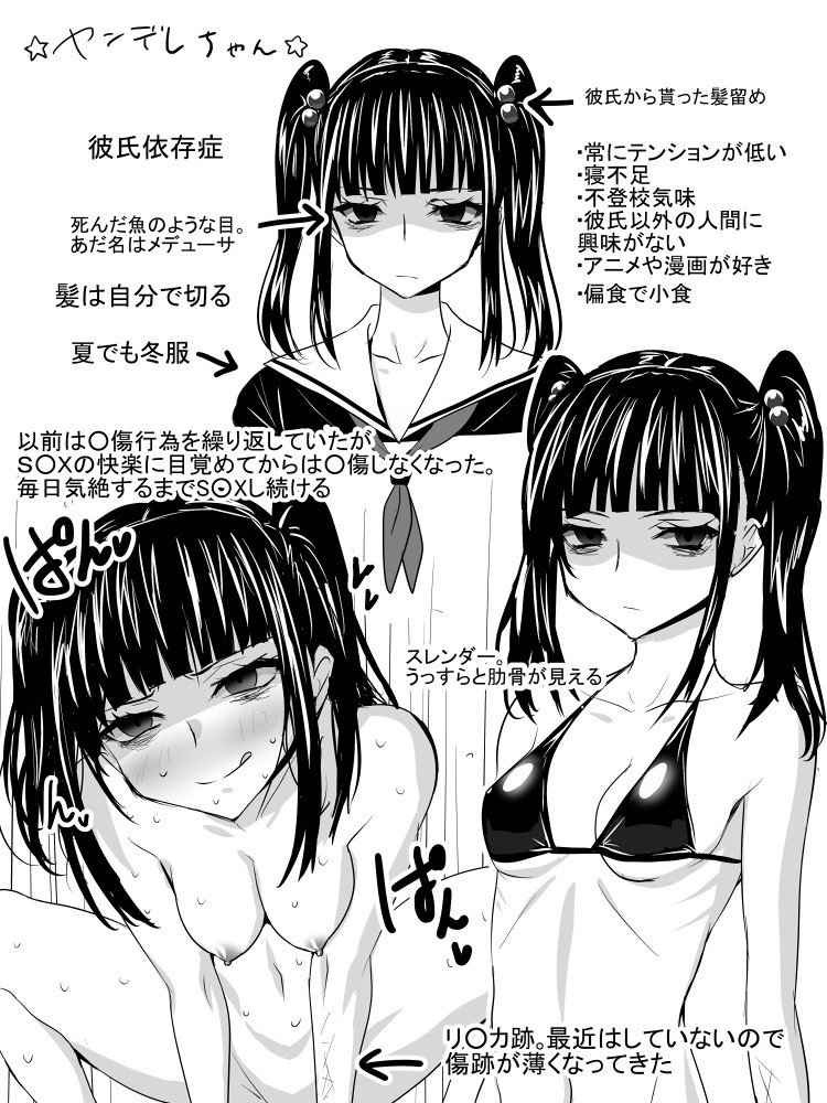 手首 切る リスカ リストカット 二次元 エロ画像【15】