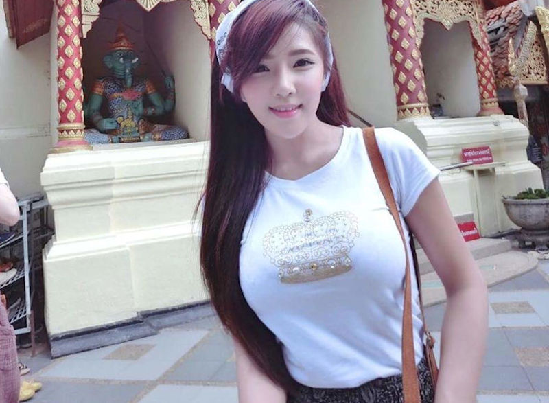 おっぱい大きいタイ人美女の着衣巨乳エロ画像