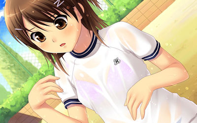 服が汗で濡れ透けしてる二次元エロ画像 ②