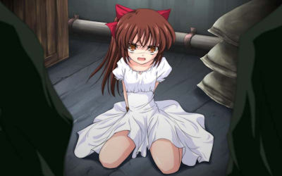 レイプ魔を反抗的な目で睨む二次元エロ画像 ①