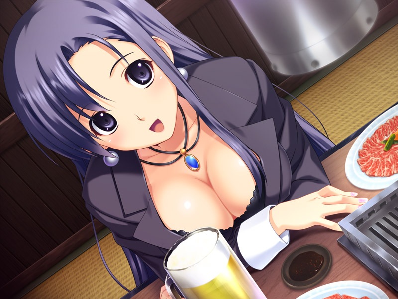 お酒 酔う パンチラ 胸チラ 二次元 エロ画像【13】
