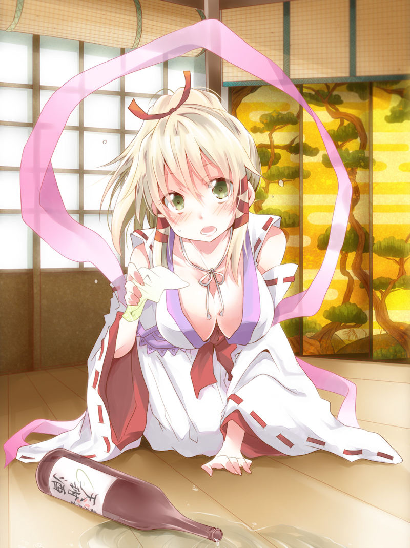 お酒 酔う パンチラ 胸チラ 二次元 エロ画像【18】