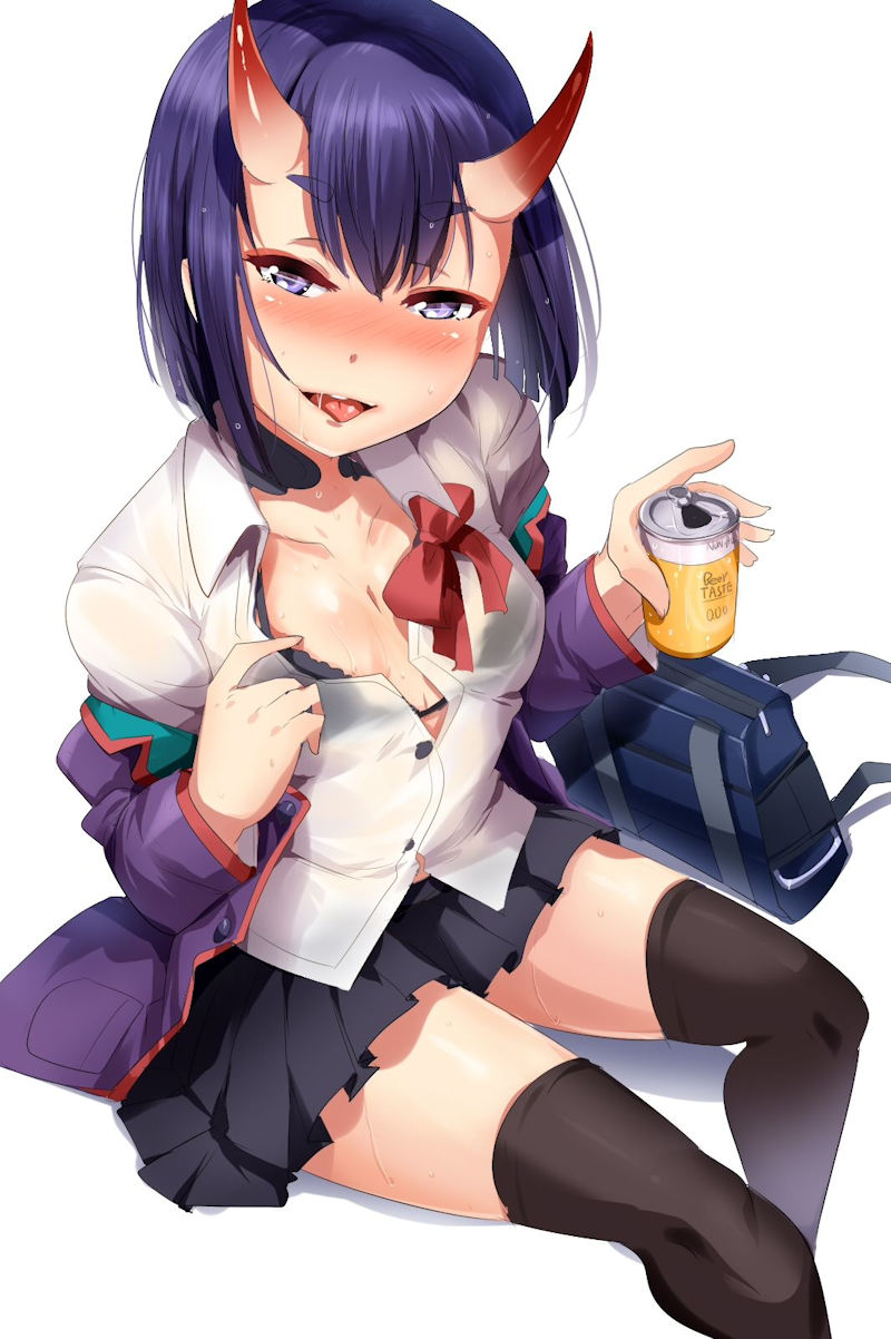 お酒 酔う パンチラ 胸チラ 二次元 エロ画像【36】