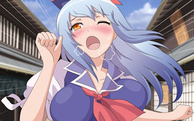 巨乳ダッシュや全裸ランニングなど走る女の子の二次元エロ画像 ③