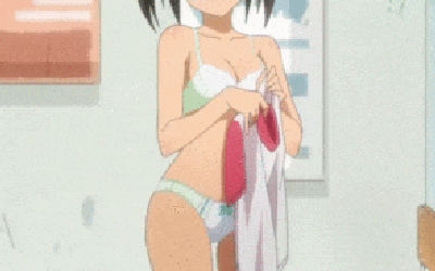 エロハプニングな二次元のラッキースケベGIF画像 ③
