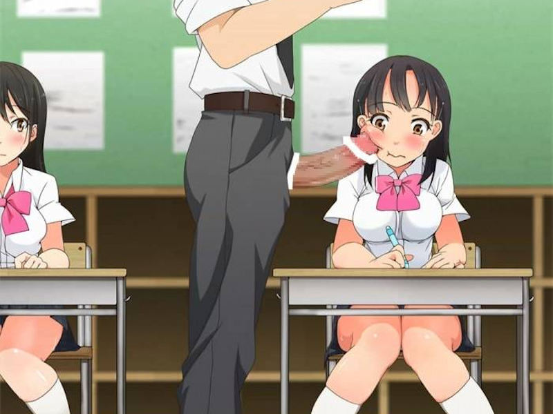 頬ズリや顔コキという特殊コキの二次元エロ画像