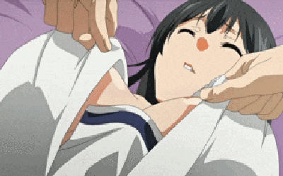 おっぱいがポロリしてプルンと動く二次元のGIF画像 ③